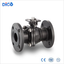 investment casting SS DIN 2PC flange ball valve